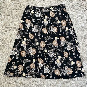 Floral midi skirt